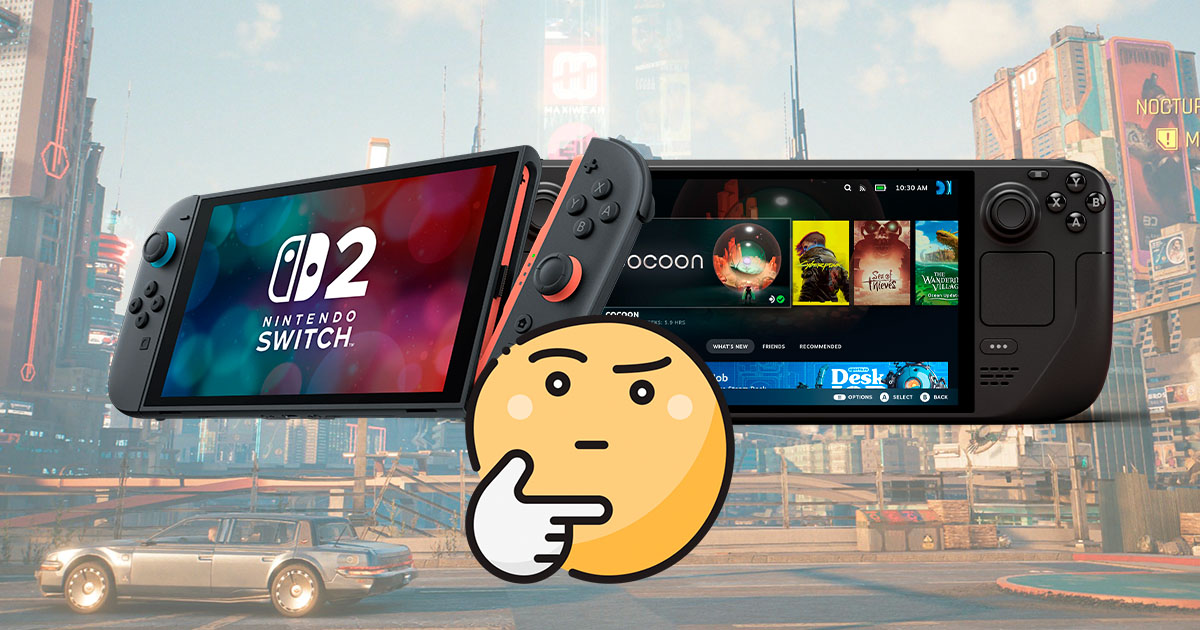 Switch 2 vs Steam Deck comparativa consolas portátiles 2025