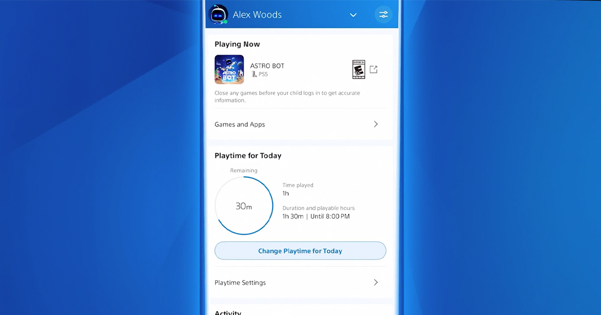 app de PlayStation Family 