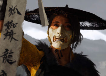 atsu con las armas de ghost of yotei