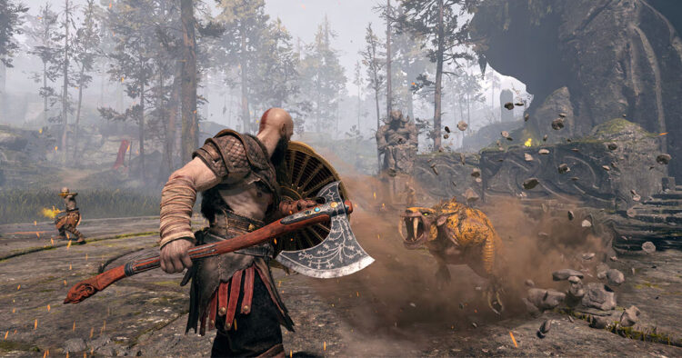 kratos god of war combate