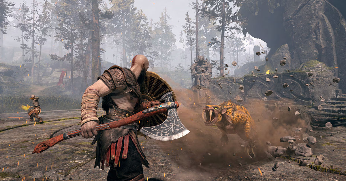 kratos god of war combate