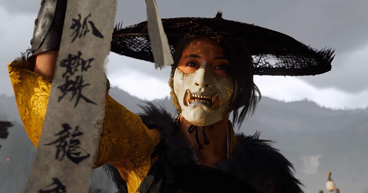 atsu con las armas de ghost of yotei