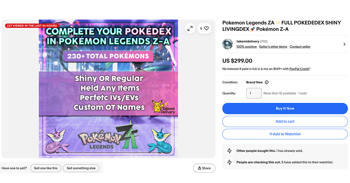 POKEMON SHINY en Ebay