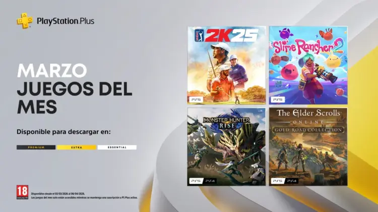 juegos de PS Plus en marzo de 2026