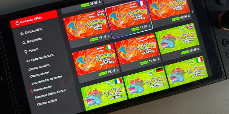 Pokémon Rojo Fuego y Verde Hoja en Switch