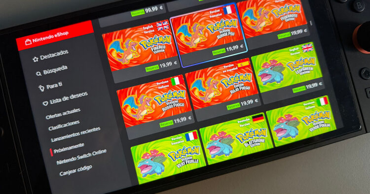 Pokémon Rojo Fuego y Verde Hoja en Switch