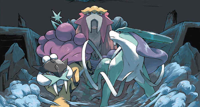 Entei, Raikou y Suicune