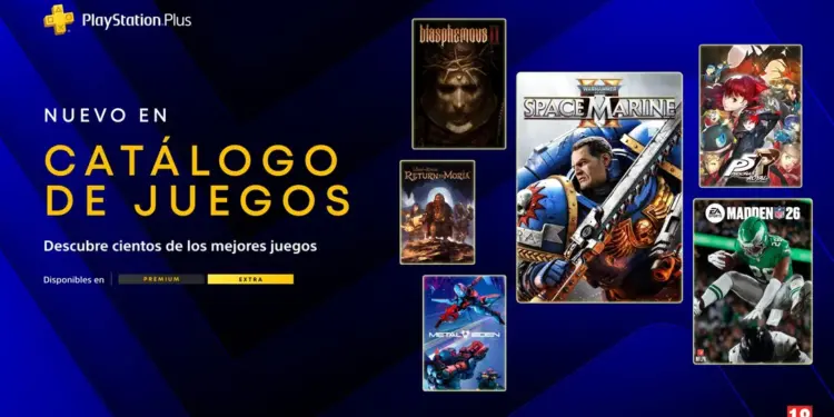 PlayStation Plus en marzo añade Space Marine 2, Persona 5 Royal y más juegos