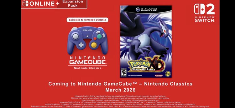 Pokémon XD en Switch Online