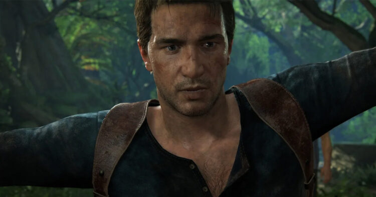Nathan Drake en Uncharted 4: El desenlace del ladrón
