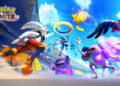 Key art oficial de Pokémon UNITE con Pikachu, Cinderace, Greninja y Gengar