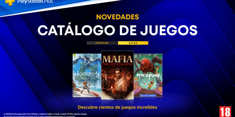Juegos del catálogo de PlayStation Plus de octubre de 2026: Horizon Forbidden West, Mafia: The Old Country y Mycopunk